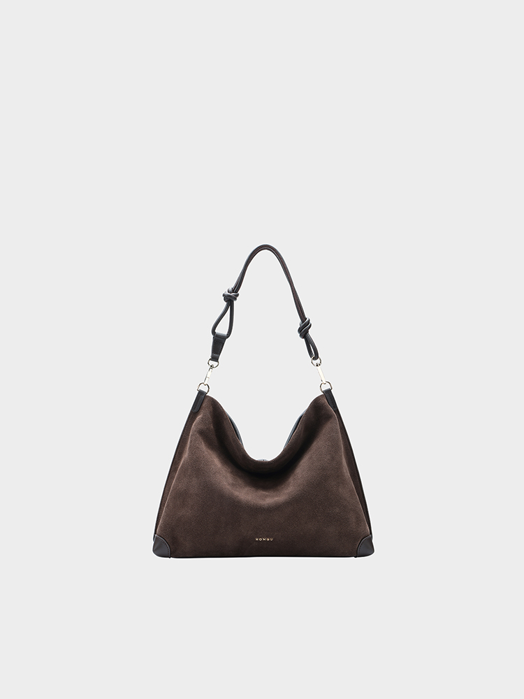 Textured hobo bag