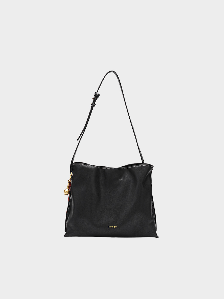 Vegetable-tanned cowhide cloud bag