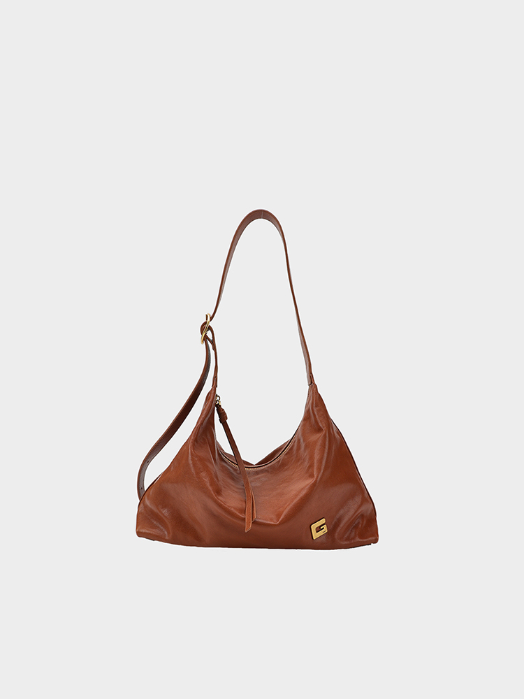 Vegetable-Tanned Hobo Bag