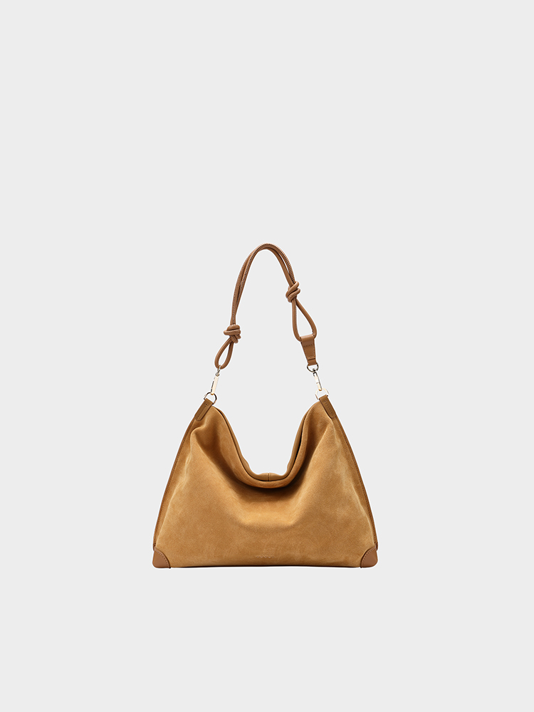 Textured hobo bag