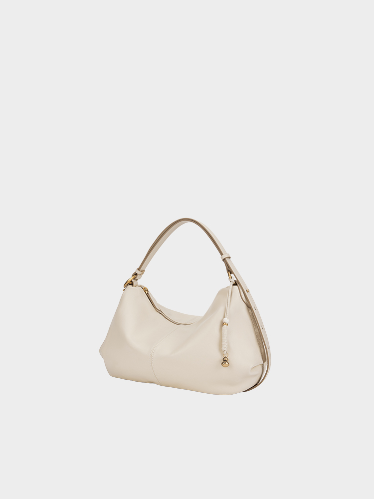 Leather Half-Moon Bag