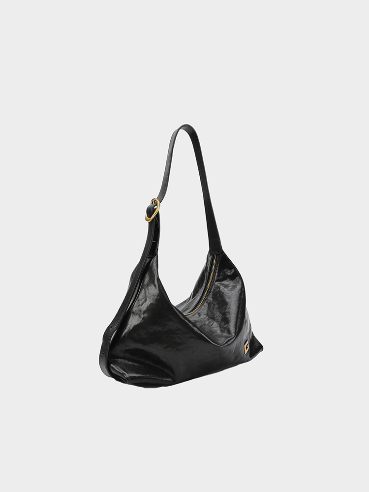 Vegetable-Tanned Hobo Bag