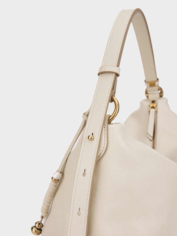 Leather Half-Moon Bag