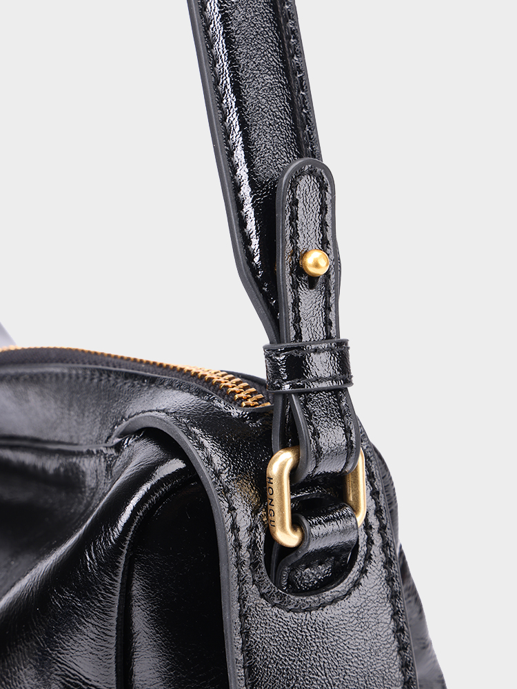 Vegetable-Tanned Leather Crossbody Bag