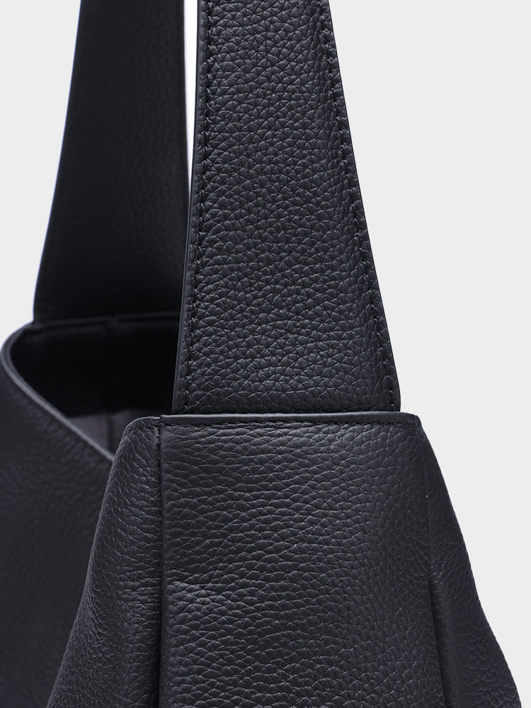 Leather hobo bag