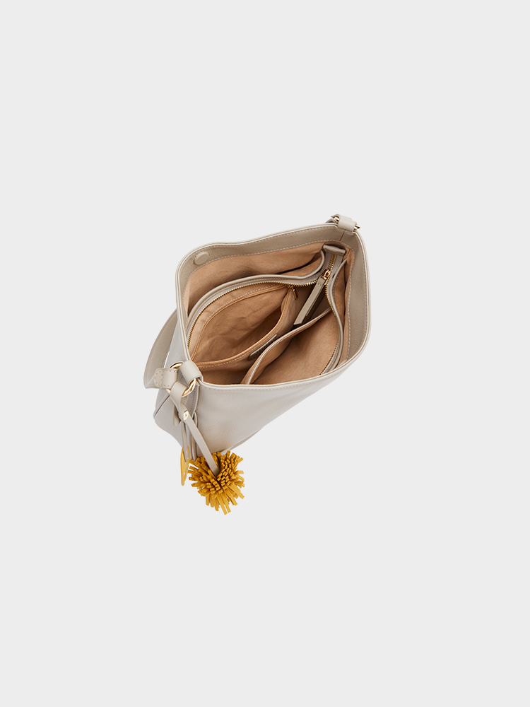 Single-shoulder semi-circular bag
