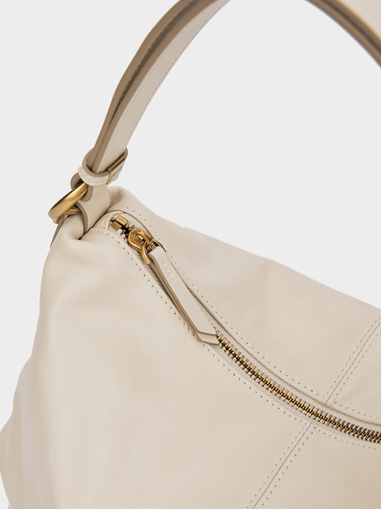 Leather Half-Moon Bag