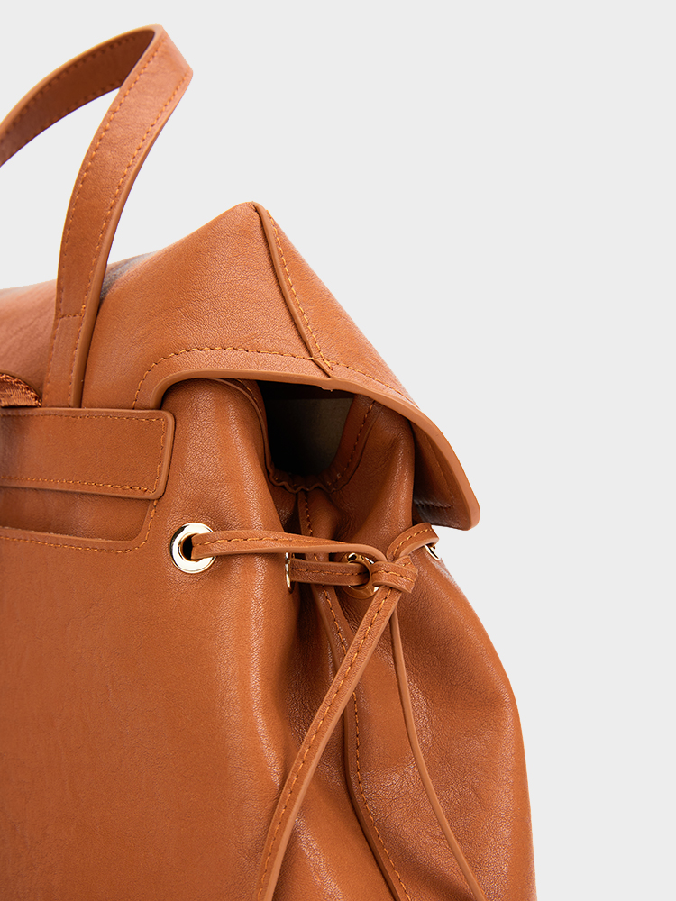 Leather backpack