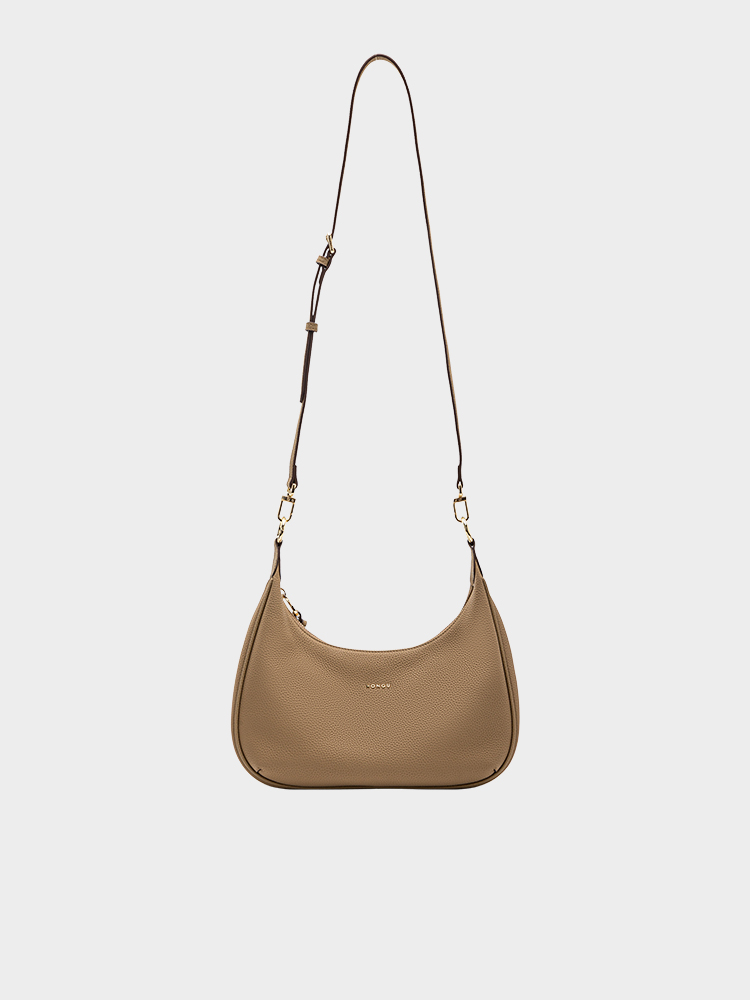 Woven Strap Crescent Bag