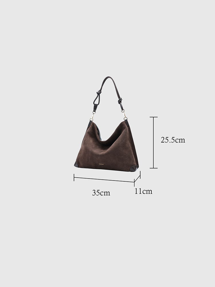 Textured hobo bag