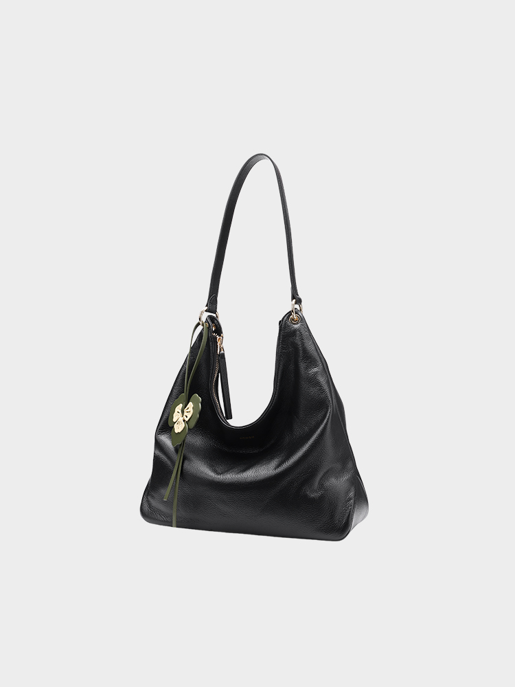 Leather hobo bag