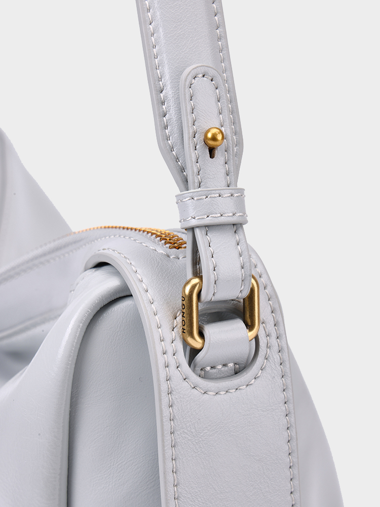 Vegetable-Tanned Leather Crossbody Bag