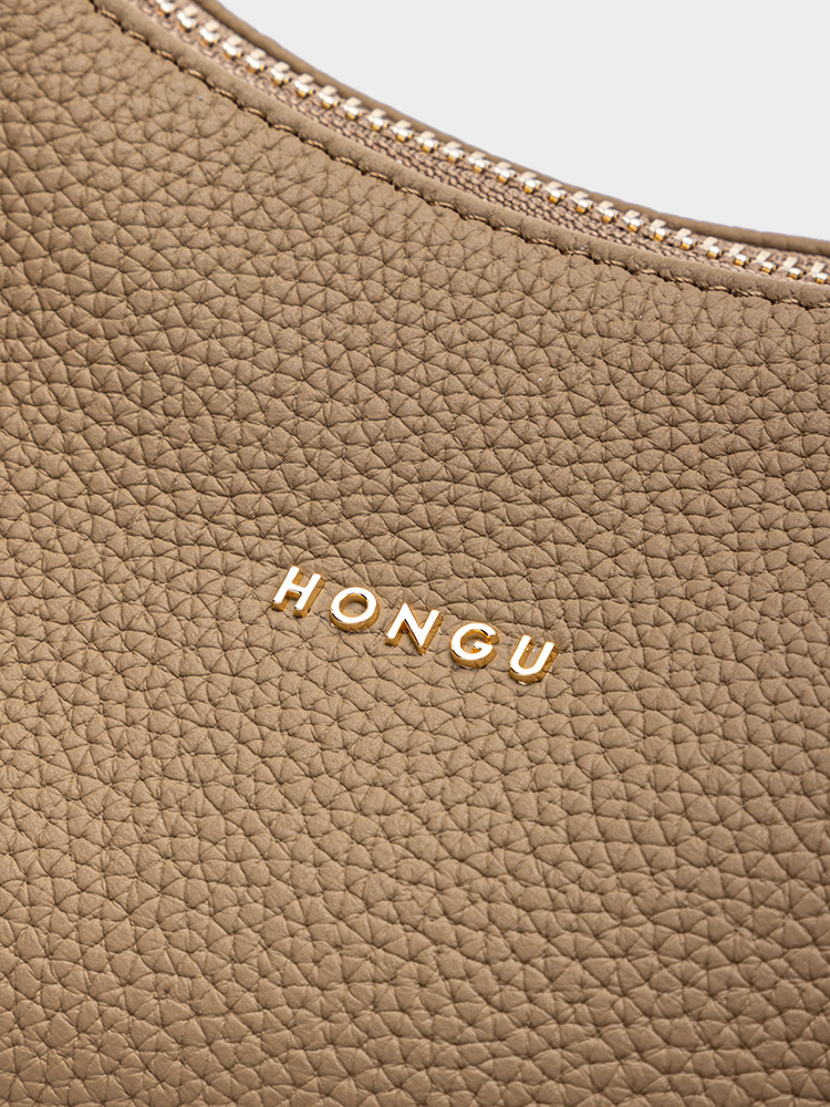 Woven Strap Crescent Bag