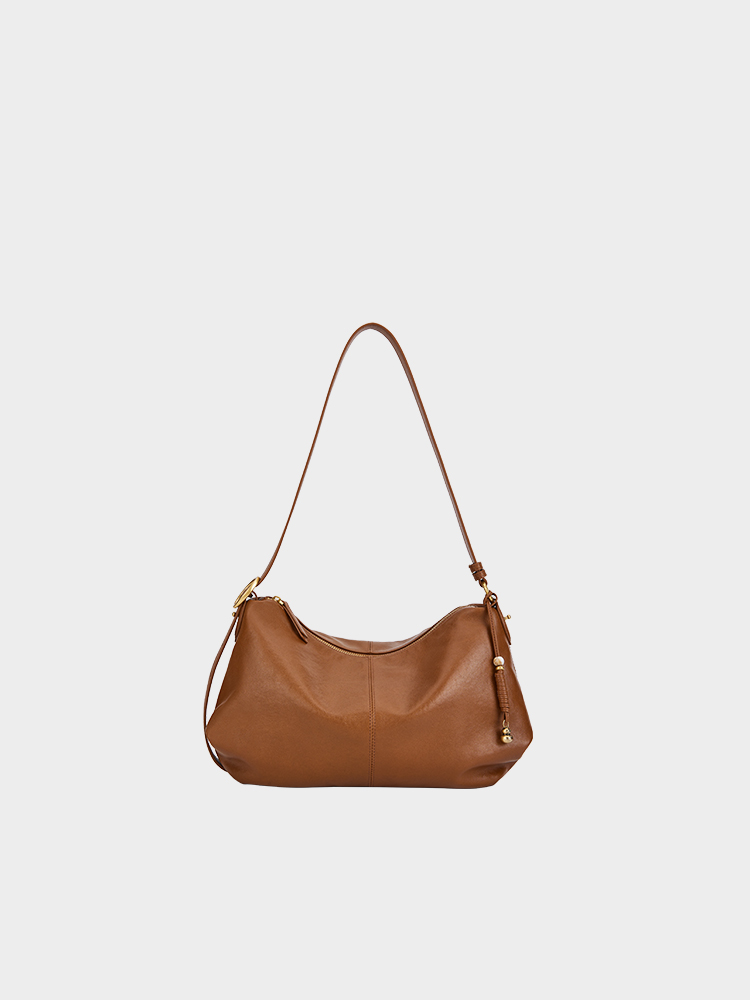 Leather Half-Moon Bag