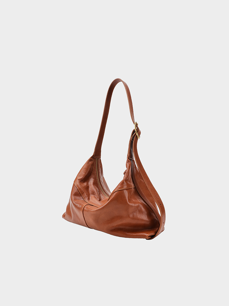 Vegetable-Tanned Hobo Bag