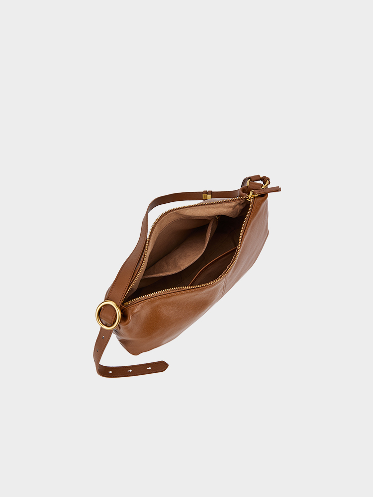 Leather Half-Moon Bag