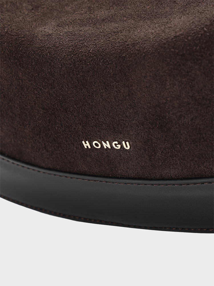 Faux Suede Crossbody Bag