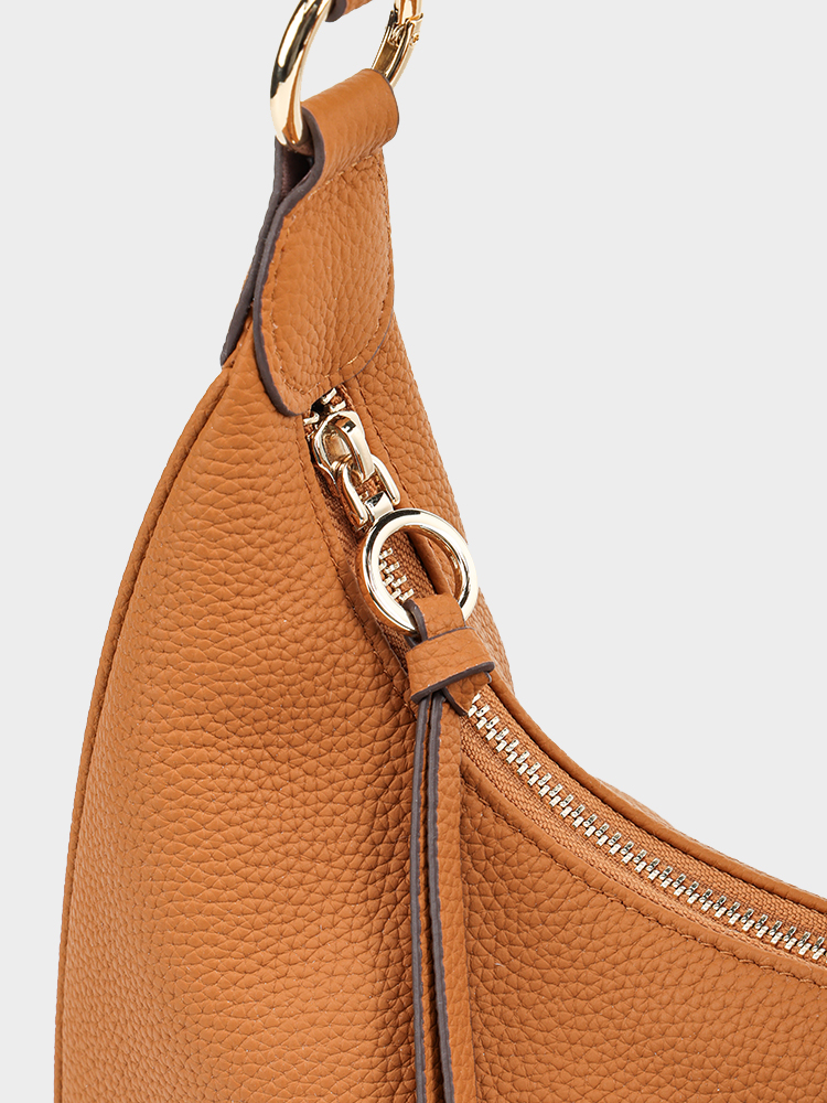 Woven Strap Crescent Bag