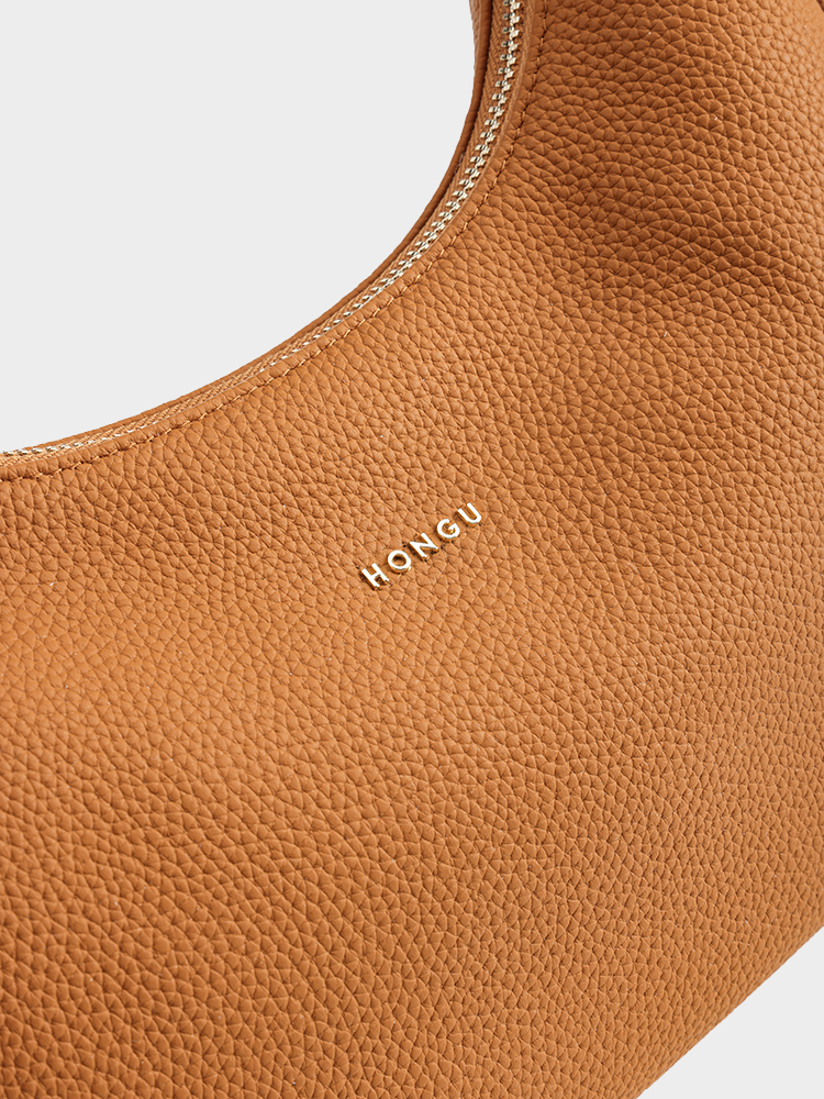 Woven Strap Crescent Bag