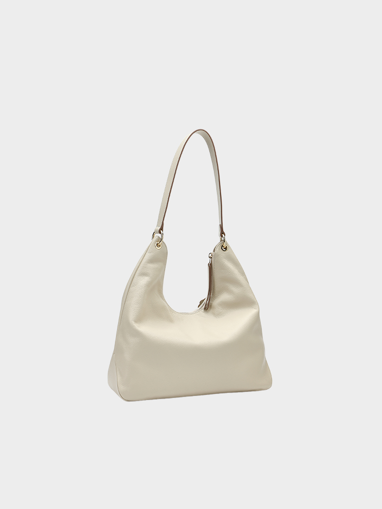 Leather hobo bag