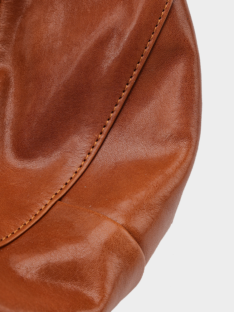 Vegetable-Tanned Hobo Bag