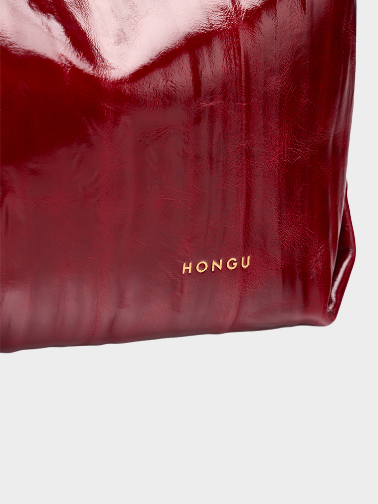 Oil wax leather single-shoulder bag