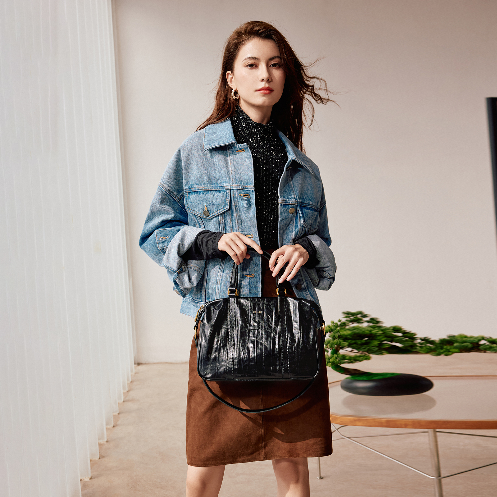 Phantom Leather Handbag