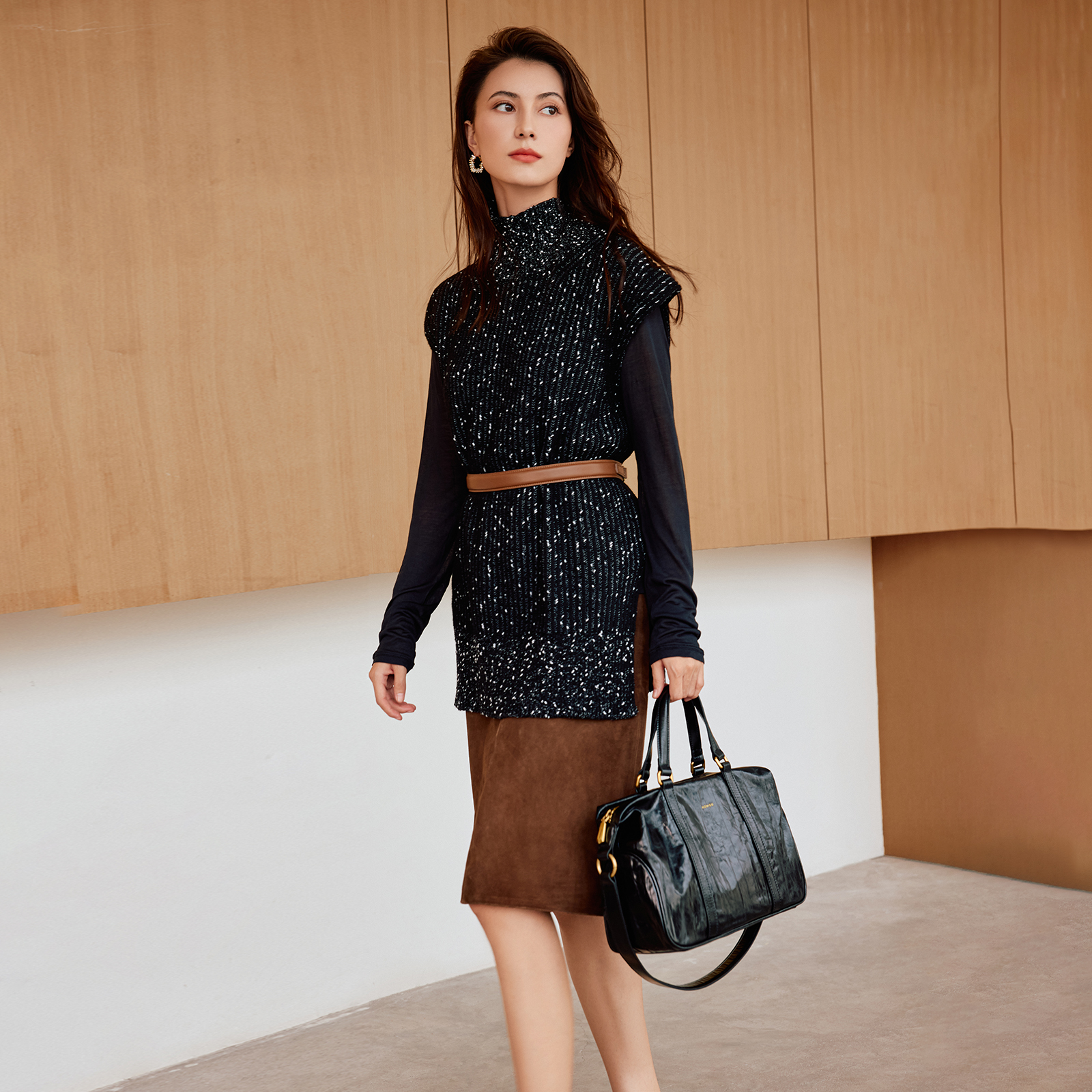 Phantom Leather Handbag