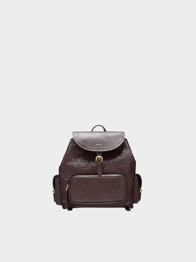 Textured Leather Backpack