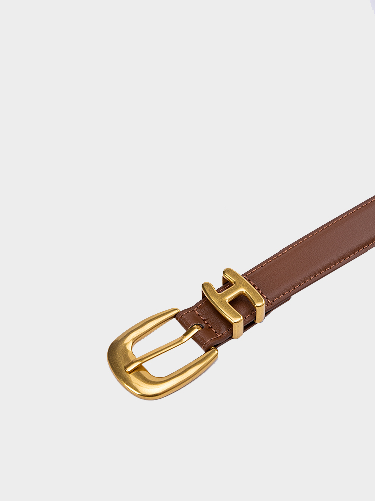 Versatile Cowhide Leather Belt