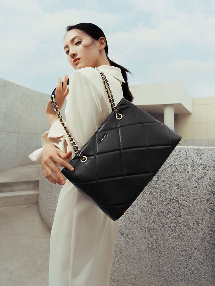 Large Capacity Leather Tote Bag