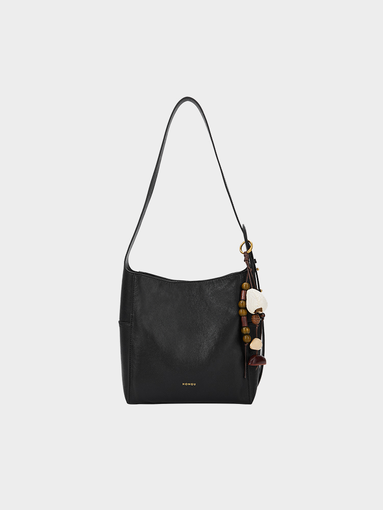 Natural plant shell bucket bag