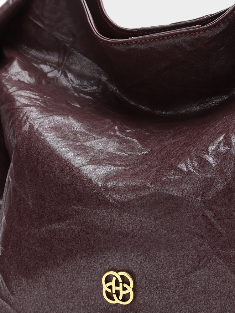 Vegetable-Tanned Hobo Bag