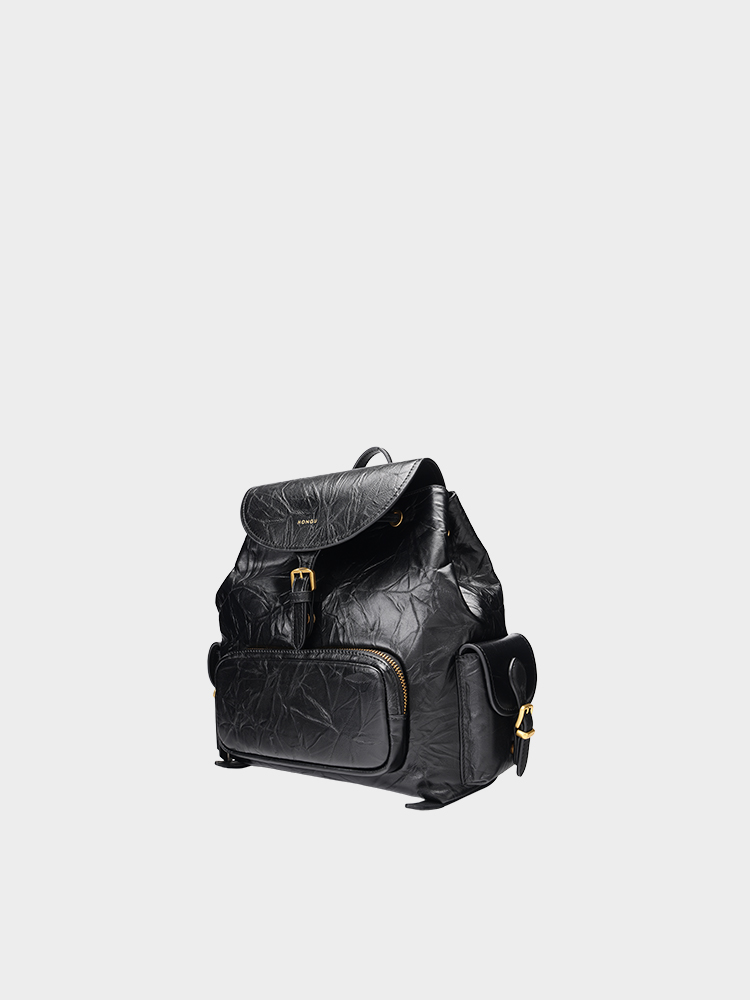 Textured Leather Backpack