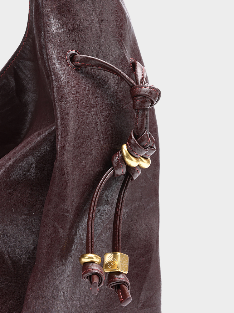 Vegetable-Tanned Hobo Bag