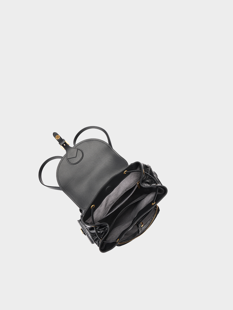 Textured Leather Backpack