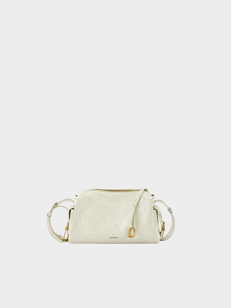 Waxy Leather Pillow Crossbody Bag