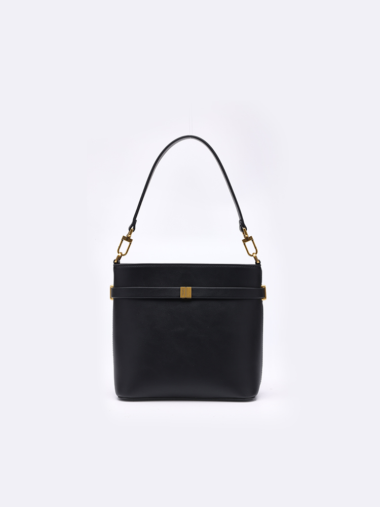 Commuter Leather Bucket Bag