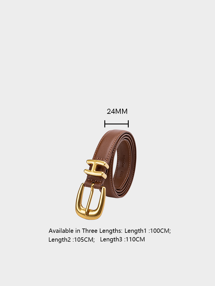 Versatile Cowhide Leather Belt