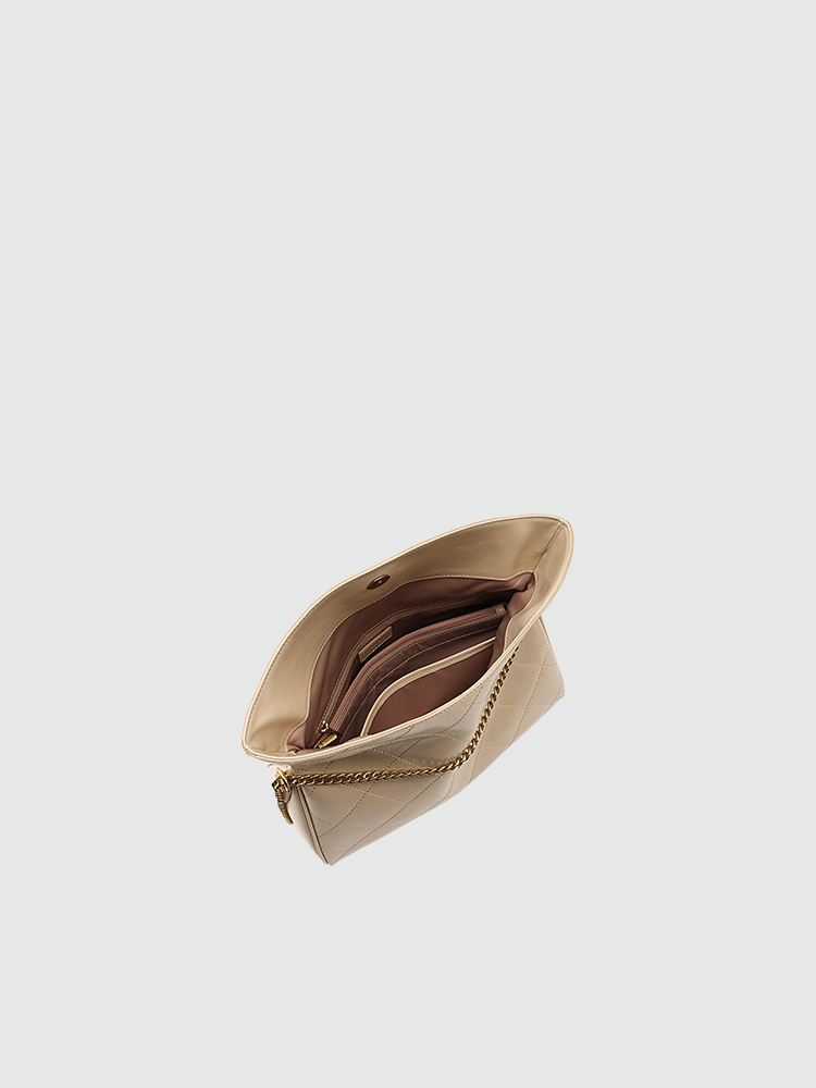 Quilted Flap Chain Crossbody Bag