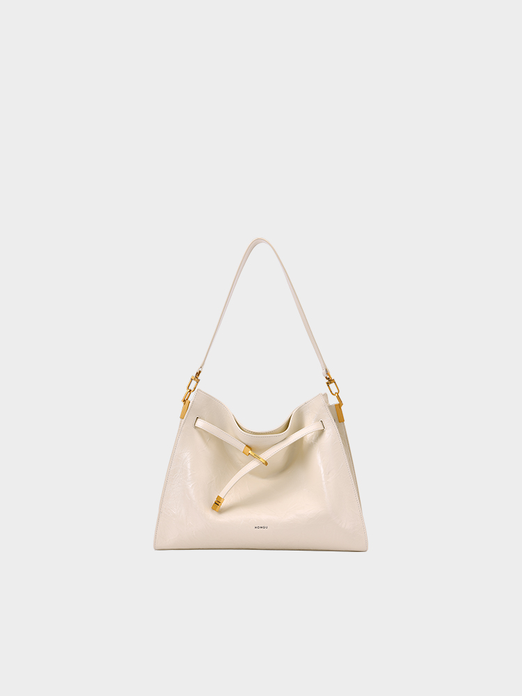 Vintage Waxy Leather Tote Bag