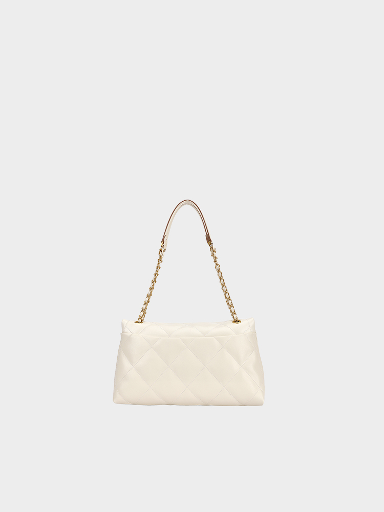 Quilted Chain Strap Flap Shoulder Bag