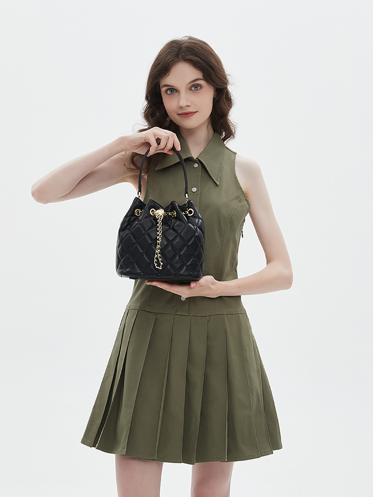 Drawstring Bucket Bag