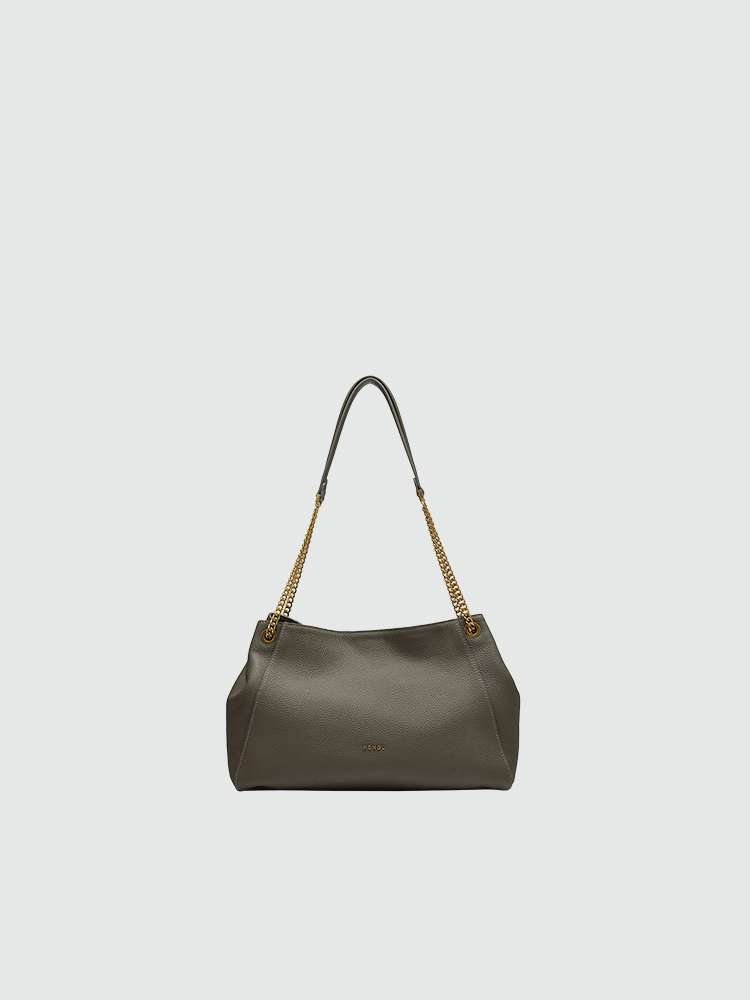 Soft Leather Chain Shoulder Purse