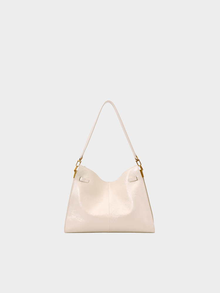 Vintage Waxy Leather Tote Bag