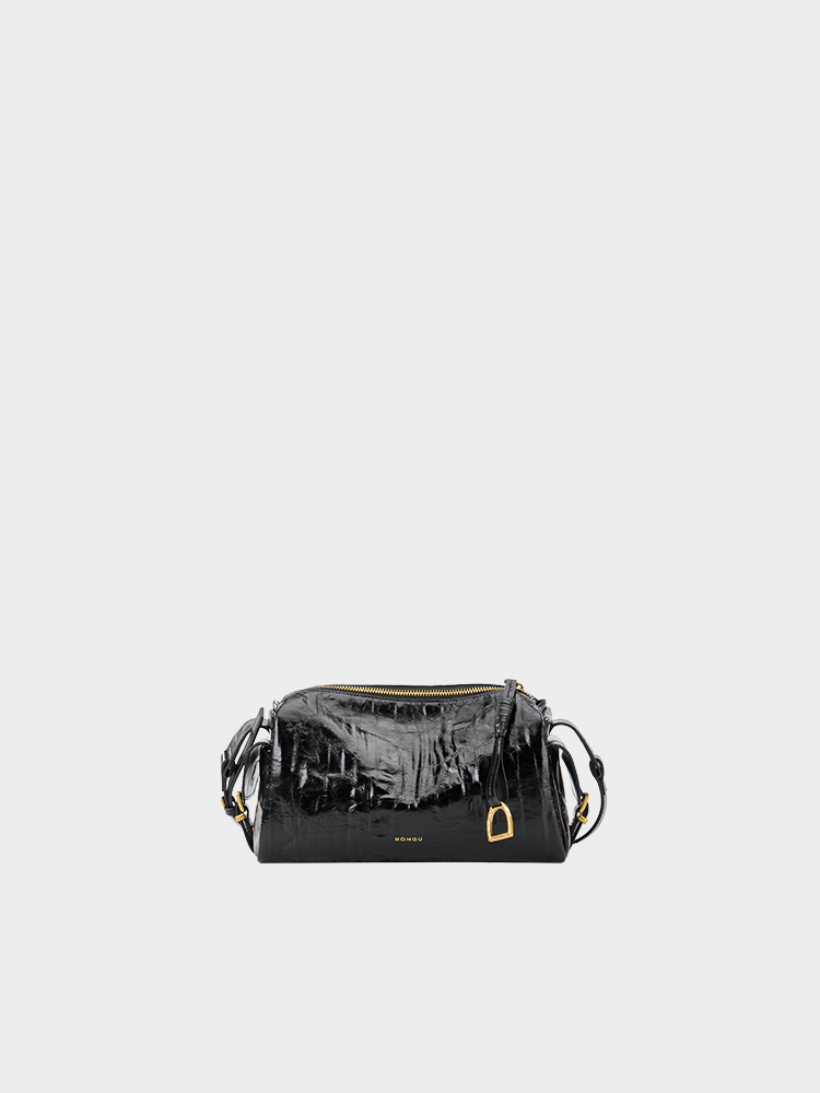 Waxy Leather Pillow Crossbody Bag