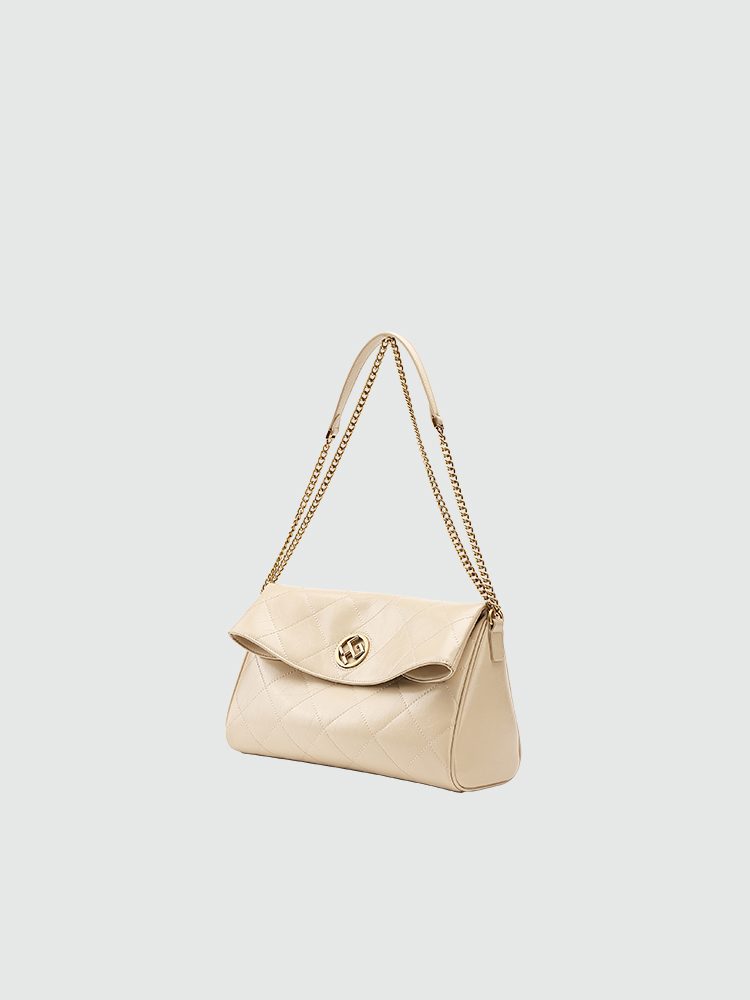 Quilted Flap Chain Crossbody Bag
