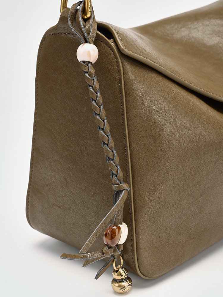 Asymmetric Flap Top Handle Bag