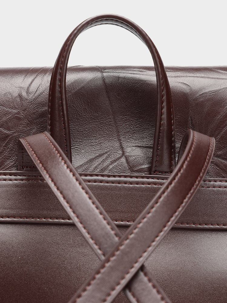 Textured Leather Backpack