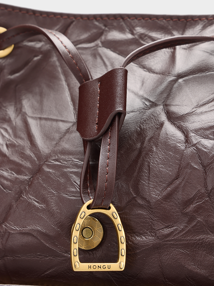 Textured Leather Backpack